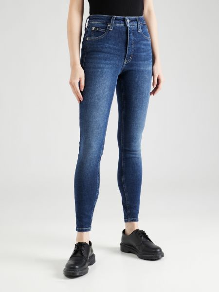 Skinny fit džínsy Calvin Klein Jeans modrá