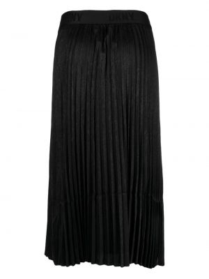 Plisované žakárové midi sukně Dkny černé