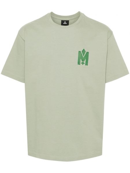 Zamatové tričko Mackage zelená