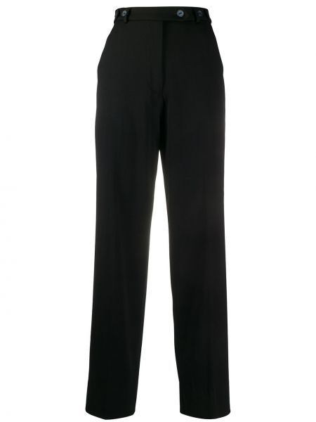Pantalones de cintura alta Giorgio Armani Pre-owned negro