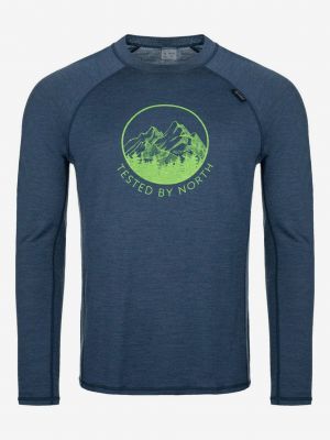 Tričko s dlouhým rukávem z merino vlny Kilpi modré