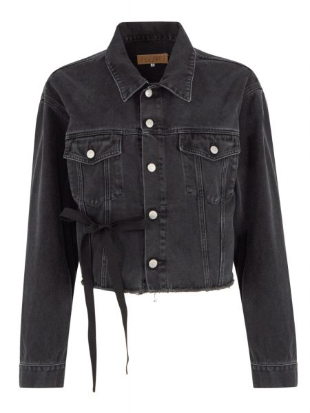 Черная джинсовая куртка Mm6 Maison Margiela