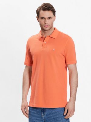 Polo marškinėliai United Colors Of Benetton oranžinė