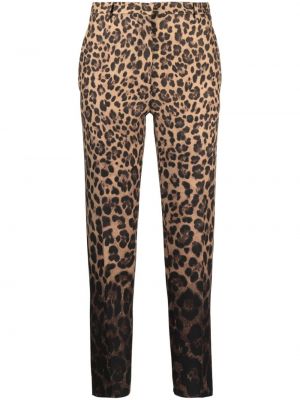Pantaloni slim fit cu imagine cu model leopard Valentino Garavani