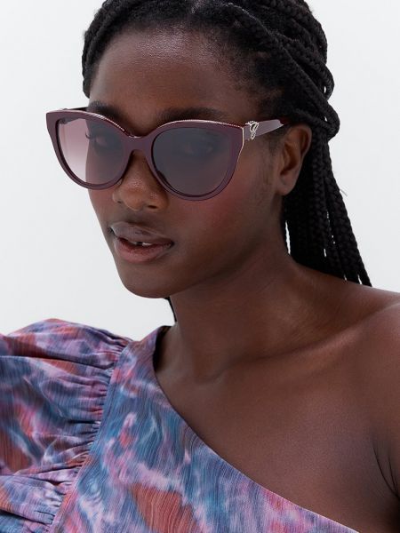 Okulary przeciwsłoneczne Chopard bordowe