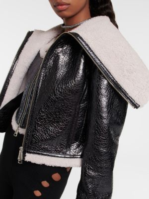 Kožená bunda Jean Paul Gaultier černá
