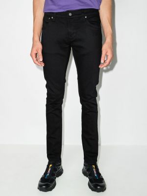 Skinny fit džinsai Nudie Jeans juoda