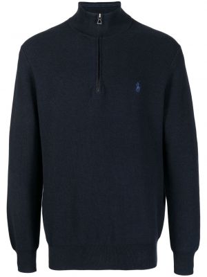 Kort tröja med dragkedja med hög ringning med broderi Polo Ralph Lauren