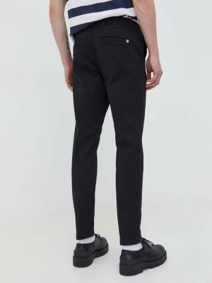 Jednobarevné kalhoty Solid černé