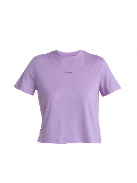 Sportiniai marškinėliai Icebreaker violetinė