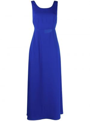 Вечерна рокля с панделка P.a.r.o.s.h. синьо