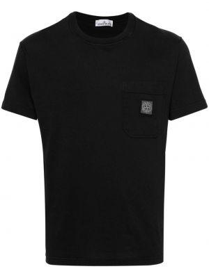 T-shirt aus baumwoll Stone Island schwarz