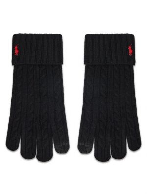 Γάντια Polo Ralph Lauren μαύρο
