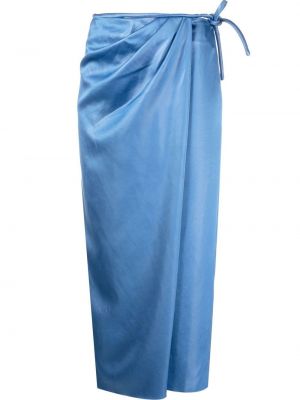 Midi φούστα Nanushka μπλε