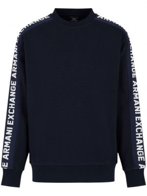 Dryžuotas džemperis Armani Exchange mėlyna