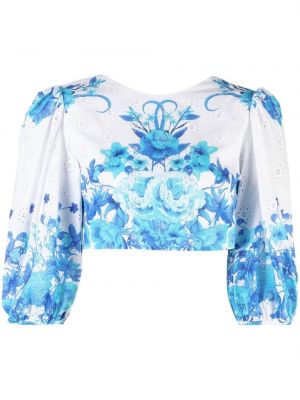 Bluza s cvetličnim vzorcem s potiskom Borgo De Nor