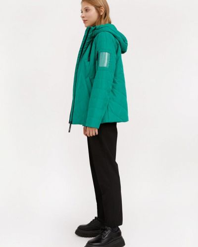 Утепленная демисезонная куртка Finn Flare зеленая