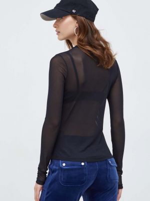 Tričko s dlouhým rukávem s dlouhými rukávy Juicy Couture černé