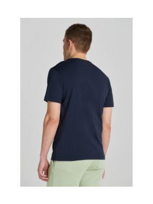 T-shirt en coton avec manches longues Gant bleu