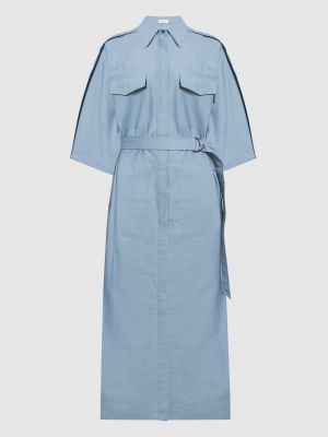 Сукня-сорочка Brunello Cucinelli блакитна