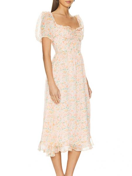 Vestido midi de flores Astr The Label