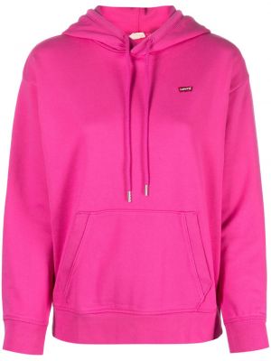 Pamučna hoodie s kapuljačom Levi's® ružičasta