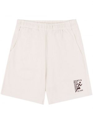 Pamučne kratke hlače Sporty & Rich bijela