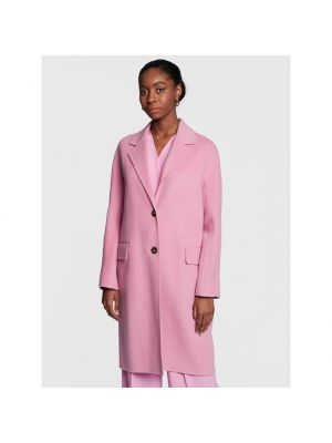 Palton de iarna de lână Boss roz