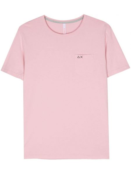 T-krekls ar izšuvumiem Sun 68 rozā