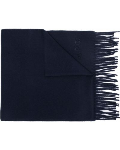 Echarpe en laine A.p.c. bleu