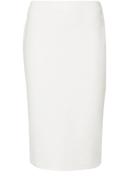 Puzdrová sukňa Emporio Armani biela