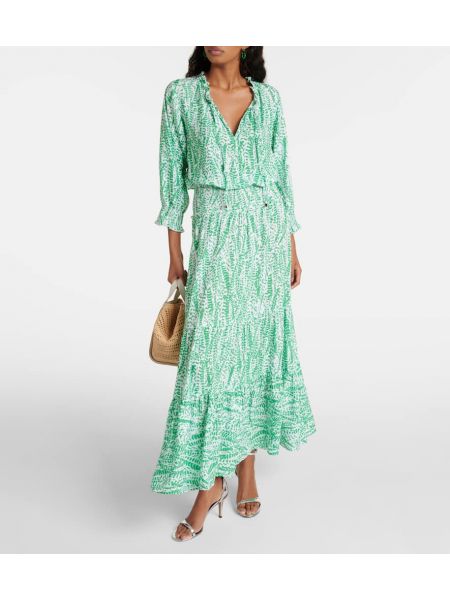 Midi šaty s potiskem Heidi Klein zelené