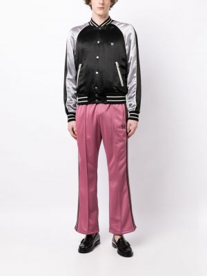Rovné kalhoty Needles růžové