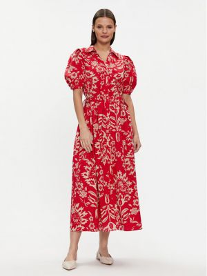 Φόρεμα σε στυλ πουκάμισο Liu Jo κόκκινο