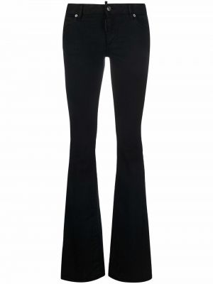 Låg midja flare jeans Dsquared2 svart