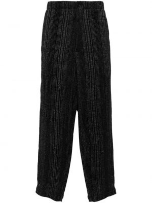 Pantaloni cu dungi cu croială lejeră Yohji Yamamoto