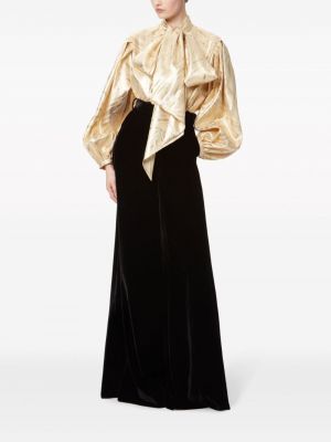 Bluzka z kokardką Nina Ricci złota