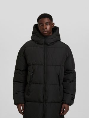 Manteau d'hiver Bershka noir