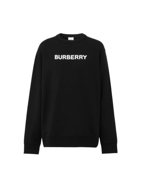 Sweter z okrągłym dekoltem Burberry czarny