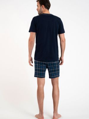 Pantaloni scurți cu imagine cu mâneci scurte Italian Fashion albastru