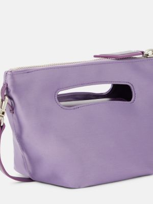 Satin shopper handtasche The Attico lila
