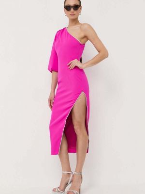 Midi šaty Nissa růžové