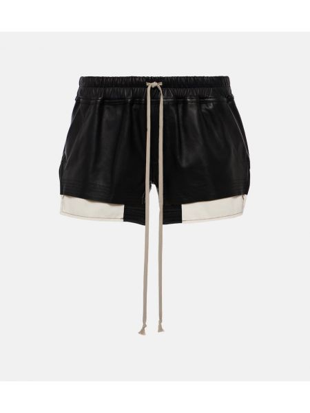 Lædershorts Rick Owens sort