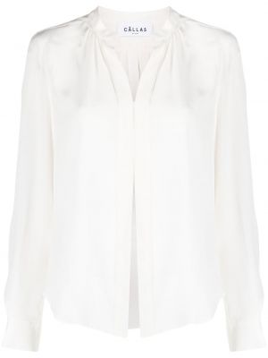 Jedwabna bluzka Câllas Milano biała