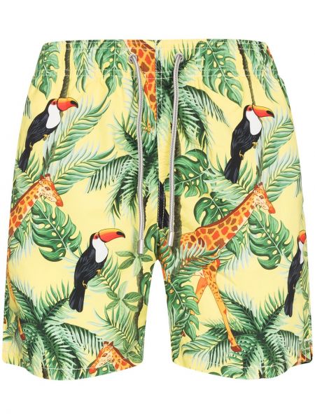 Pantalones cortos con estampado tropical Mc2 Saint Barth