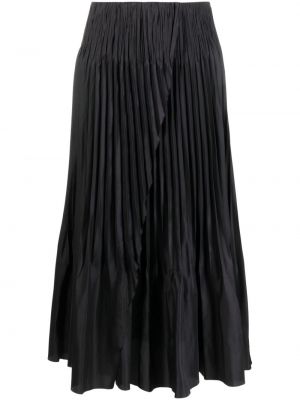Plisované midi sukně Vince černé