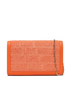 Pisemska torbica Love Moschino oranžna