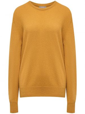 Kašmira džemperis ar apaļu kakla izgriezumu 12 Storeez dzeltens