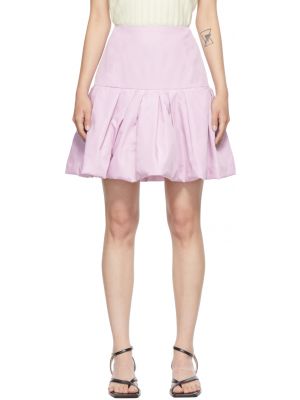 Розовая мини-юбка из тафты с пузырчатым краем Phillip Lim