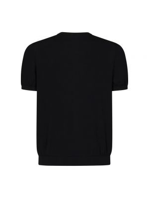 Jersey de algodón de punto de tela jersey Malo negro